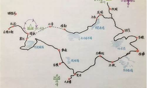 山东旅游路线图简笔画大全_山东旅游路线图